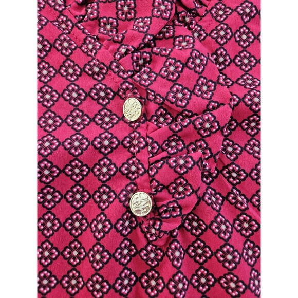 Mud Pie Women's Whitney Ruffle Neck Red Tunic Size XS 0 - 2 - Picture 8 of 8